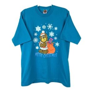 90’s Merry Christmas Bear Vintage T Shirt 1990s